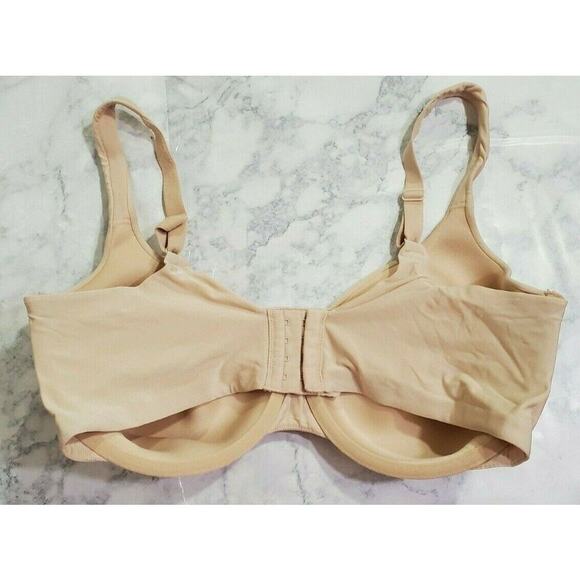 Vanity Fair Bra Size 40D Womens Beige Adjustable Strap Padded Wired Intimate - Picture 3 of 4